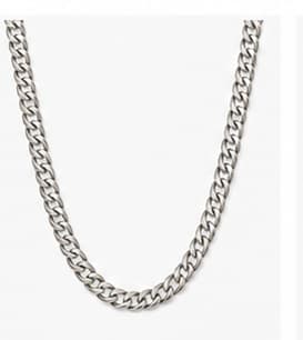 Silver Curb Chain