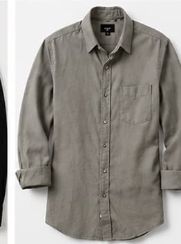 Olive Herringbone Shirt