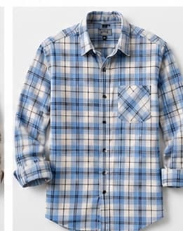 Blue Check Flannel Shirt